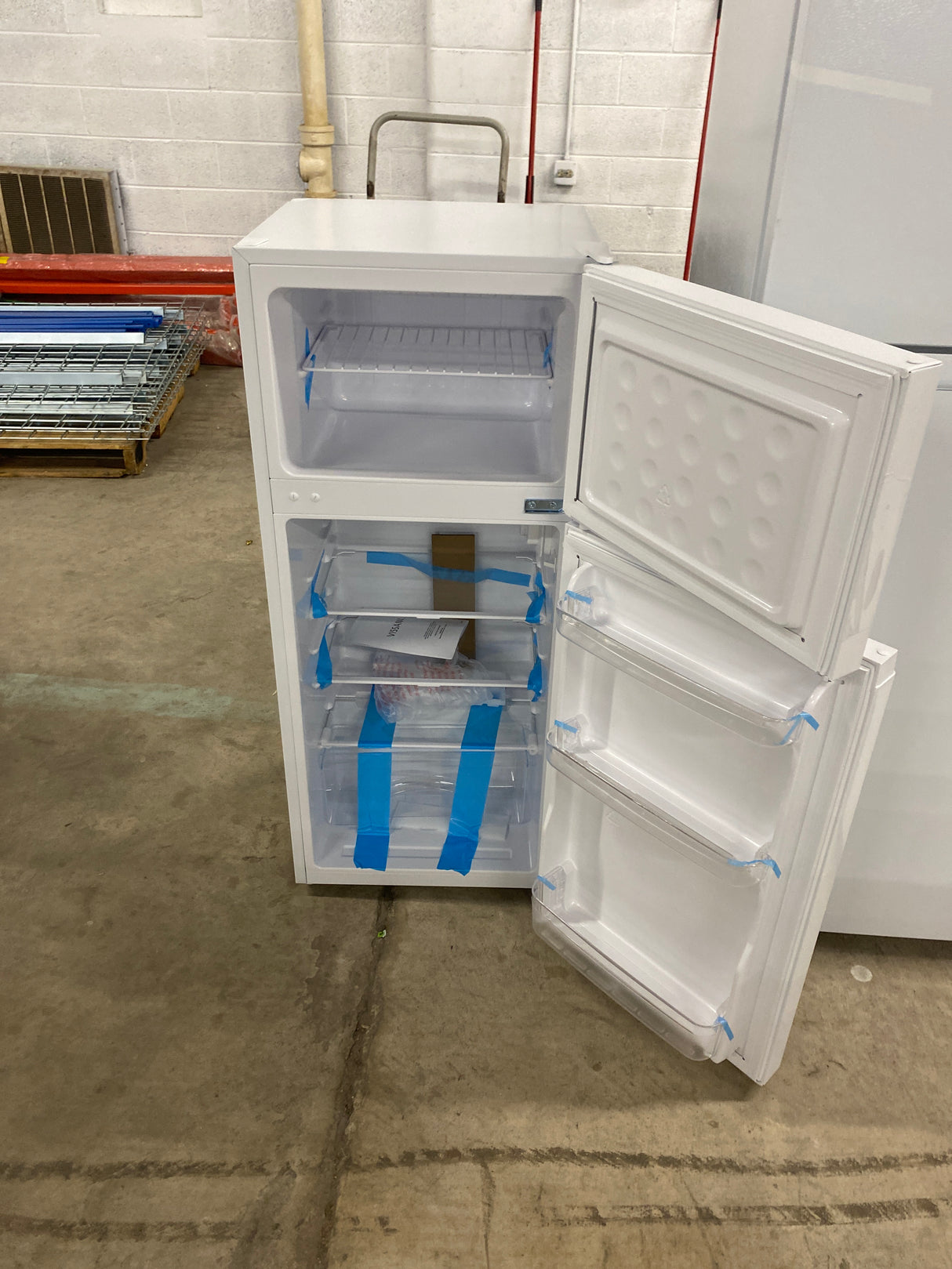 4.5 cu. ft. 2-Door Mini Refrigerator in White with Freezer