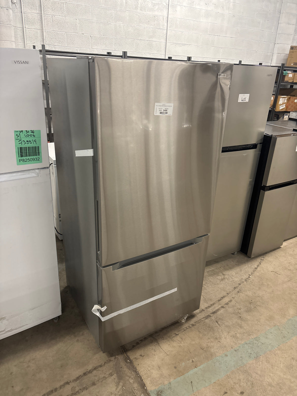 18.7 cu. ft. Bottom Freezer Refrigerator in Stainless Steel
