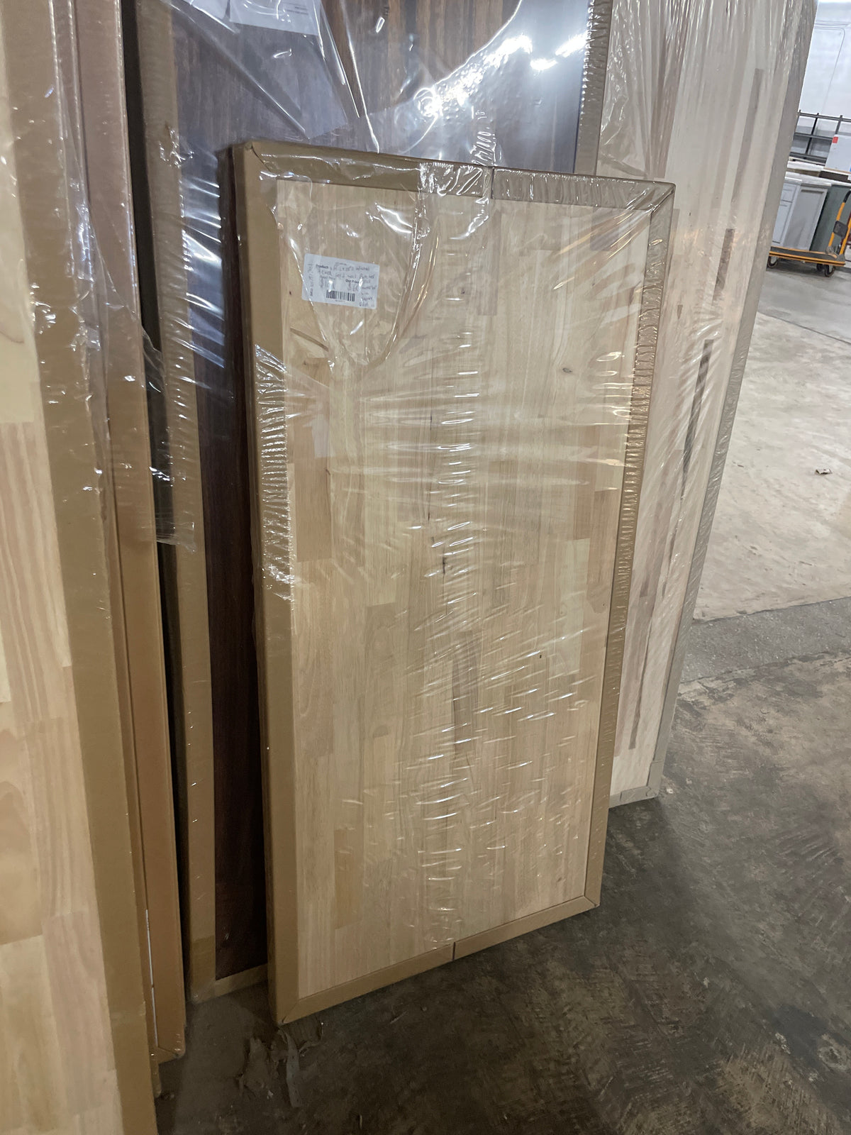 4 ft. L x 25 in. D Unfinished Hevea Solid Wood Butcher Block Countertop With Square Edge