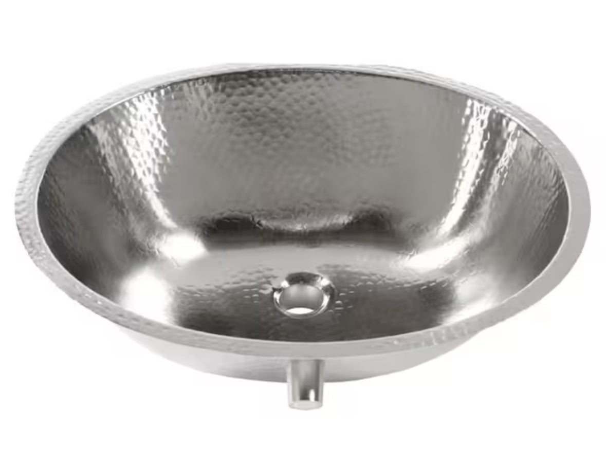 Freud 18 Gauge 19 in. Nickel Undermount Bath Sink in Nickel