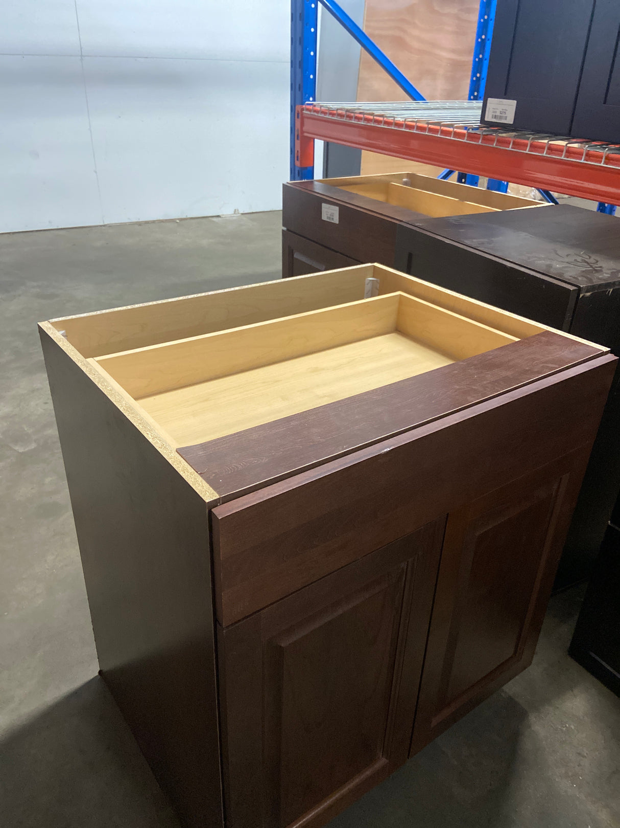 Hampton 30 in. W x 24 in. D x 34.5 in. H Assembled Base Kitchen Cabinet in Cognac with Drawer Glides