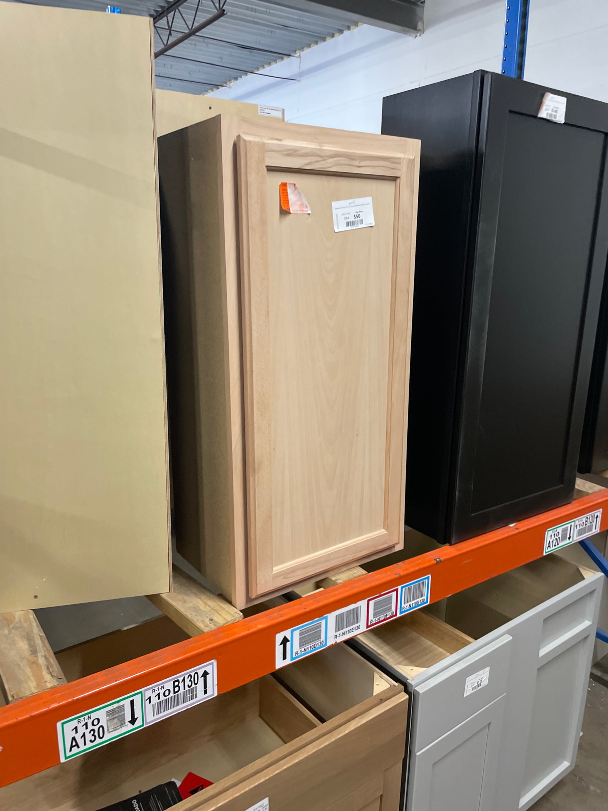 Recessed Panel 18 in. W x 12 in. D x 36 in. H Assembled Wall Cabinet in Unfinished