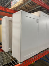 Shaker Satin White Stock Assembled Wall Kitchen Cabinet (24 in. x 36 in. x 12 in.)