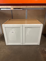 Courtland 36 in. W x 24 in. D x 23.5 in. H Assembled Shaker Wall Bridge Kitchen Cabinet in Polar White
