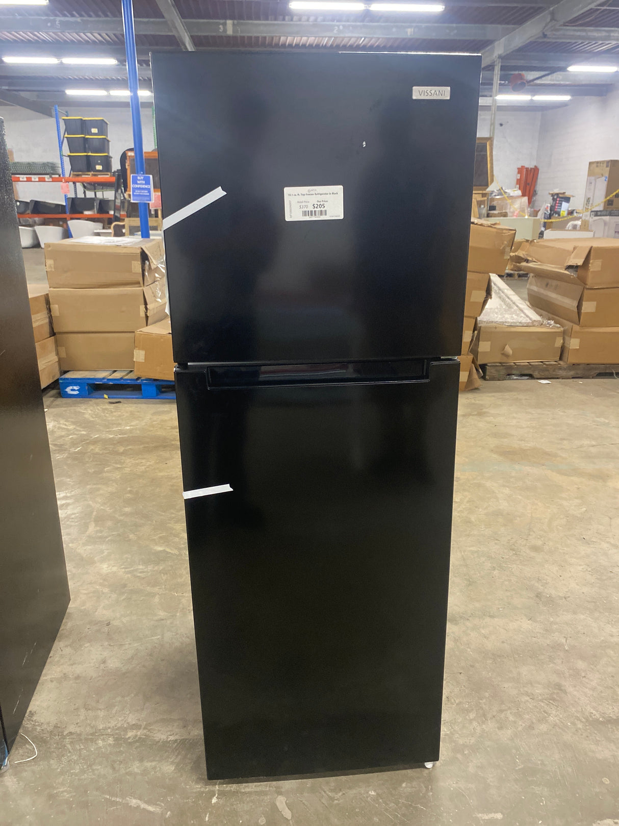 10.1 cu. ft. Top Freezer Refrigerator in Black