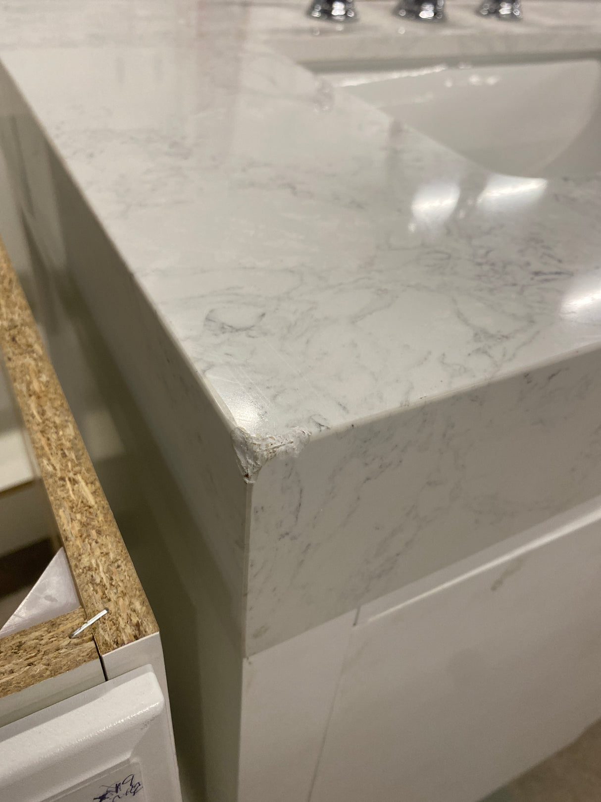 Danby 30 in. Single Sink Platinum Oak Bath Vanity with White Engineered Marble Top (Assembled)