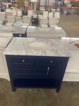 Sterling Vanity 1dw 36x22x34 in Blue