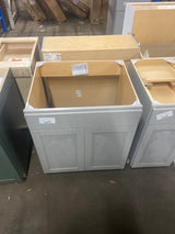 Westfield Dusk Gray Shaker Stock Assembled Sink Base Kitchen Cabinet (30 in. W x 23.75 in. D x 35 in. H)