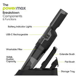 ionvac PowerMax 5V Cordless Handheld Vacuum Cleaner
