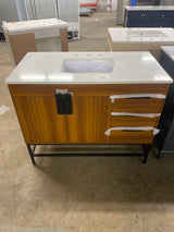 Regal Vanity 2dr 3dw 42"x22"x33.5" in Teak