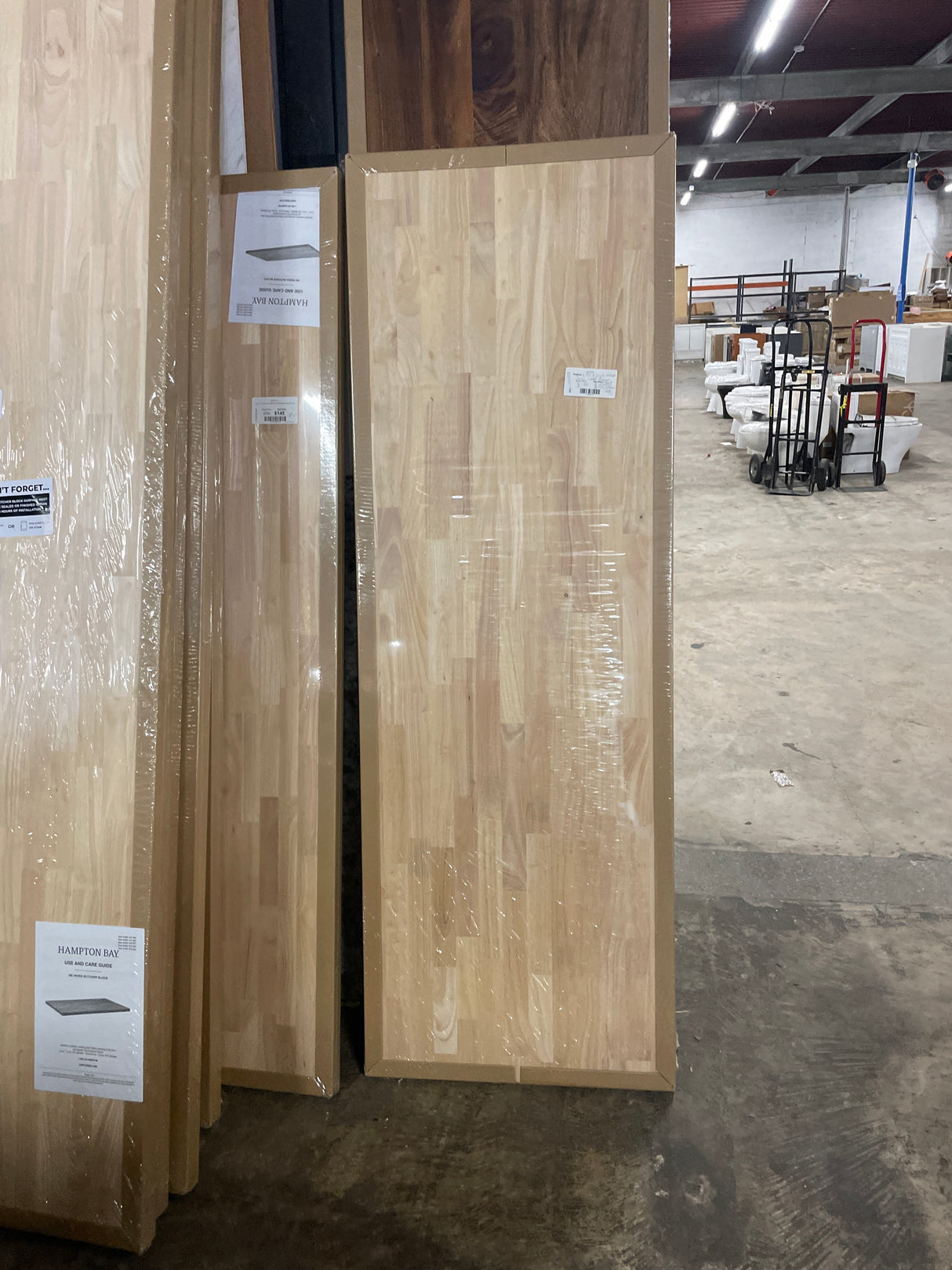 6 ft. L x 25 in. D Unfinished Hevea Solid Wood Butcher Block Countertop with Standard Edge