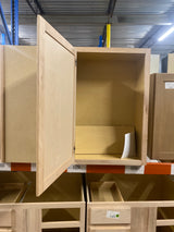 24 in. W x 12 in. D x 36 in. H Assembled Wall Kitchen Cabinet in Unfinished with Recessed Panel