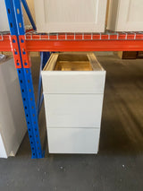 Westfield 18 in. W x 23.75 in. D x 35 in. H Shaker Stock Drawer Base Kitchen Cabinet in Feather White