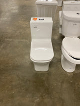 Concorde 1-Piece 0.8/1.28 GPF Dual Flush Square Toilet in White