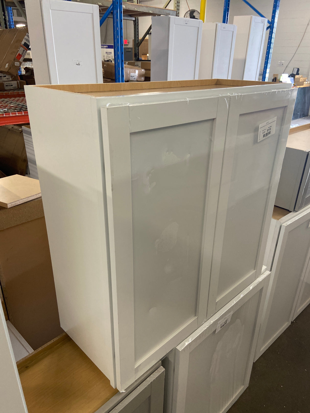 Courtland Shaker Assembled 30 in. x 30 in. x 12 in. Stock Wall Kitchen Cabinet in Polar White Finish