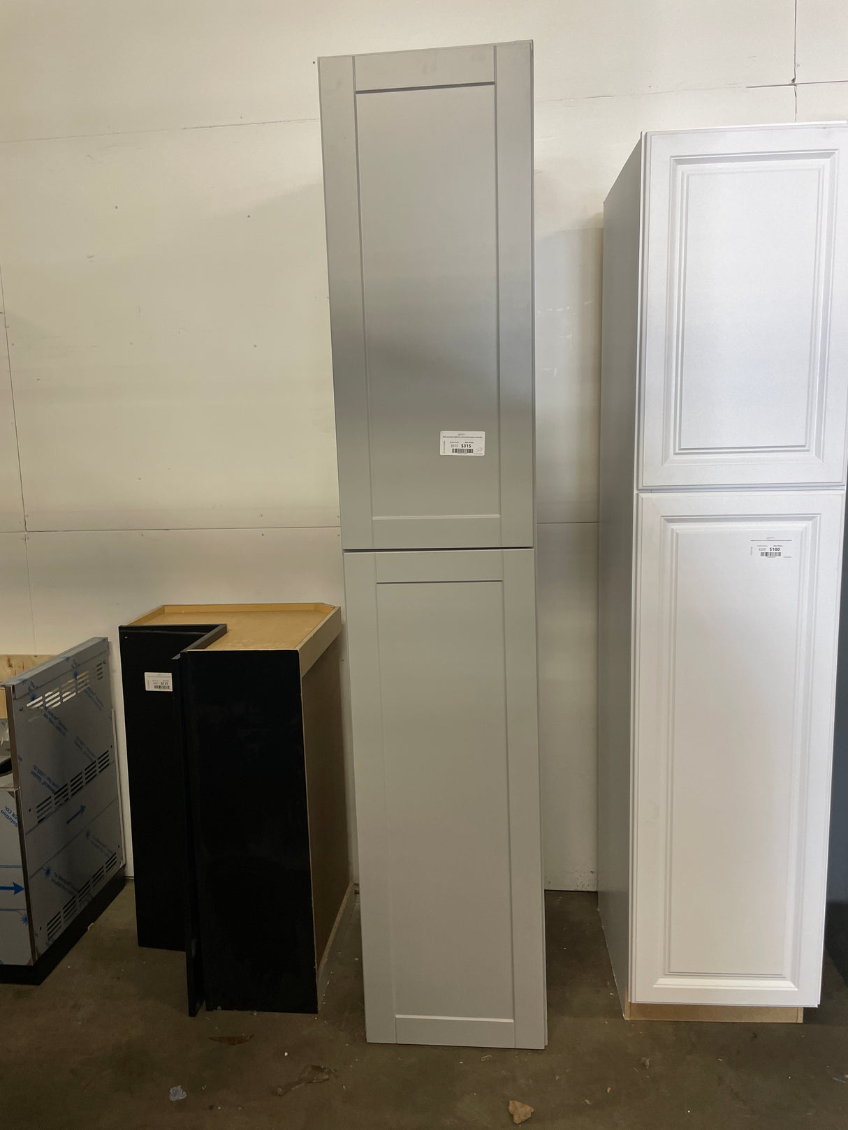 Shaker Assembled 18x96x24 in. Pantry Kitchen Cabinet in Dove Gray