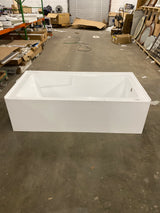 Voltaire 72" x 36" Right-Hand Drain Alcove Bathtub with Apron and Armrest