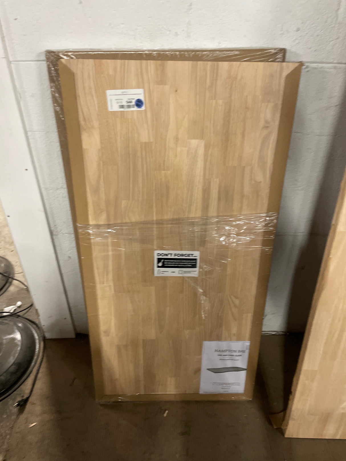 4 ft. L x 25 in. D Unfinished Hevea Solid Wood Butcher Block Countertop With Square Edge