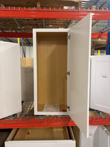 Shaker 18 in. W x 12 in. D x 42 in. H Assembled Wall Cabinet in Satin White