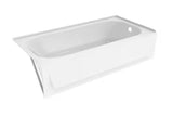 BootzCast 60 in. x 30 in. Soaking Alcove Bathtub with Right Drain in White