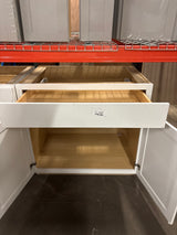 Westfield Feather White Shaker Stock Assembled Base Kitchen Cabinet (36 in. W x 23.75 in. D x 35 in. H)