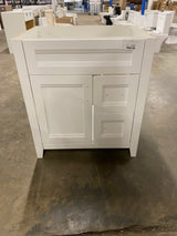 Ridge 30 in. W x 22 in. D x 34 in. H Bath Vanity Cabinet without Top in White