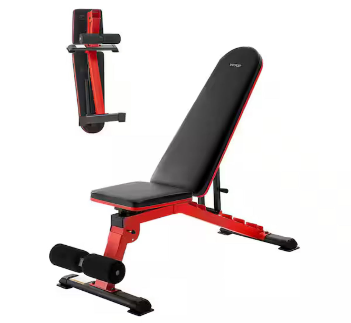 Weight Bench 1200 lbs. Heavy Duty Stable Weight Bench Press for Full Body Workout, Adjustable Exercise Sit up Bench