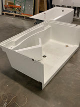 Accord 36 in. x 60 in. Standard Fit Shower Pan with Seat in White