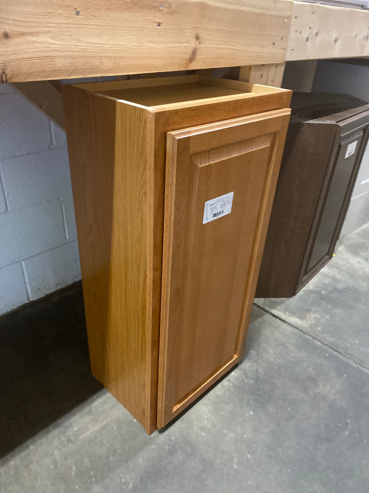 Hampton 18 in. W x 12 in. D x 36 in. H Assembled Wall Cabinet in Medium Oak