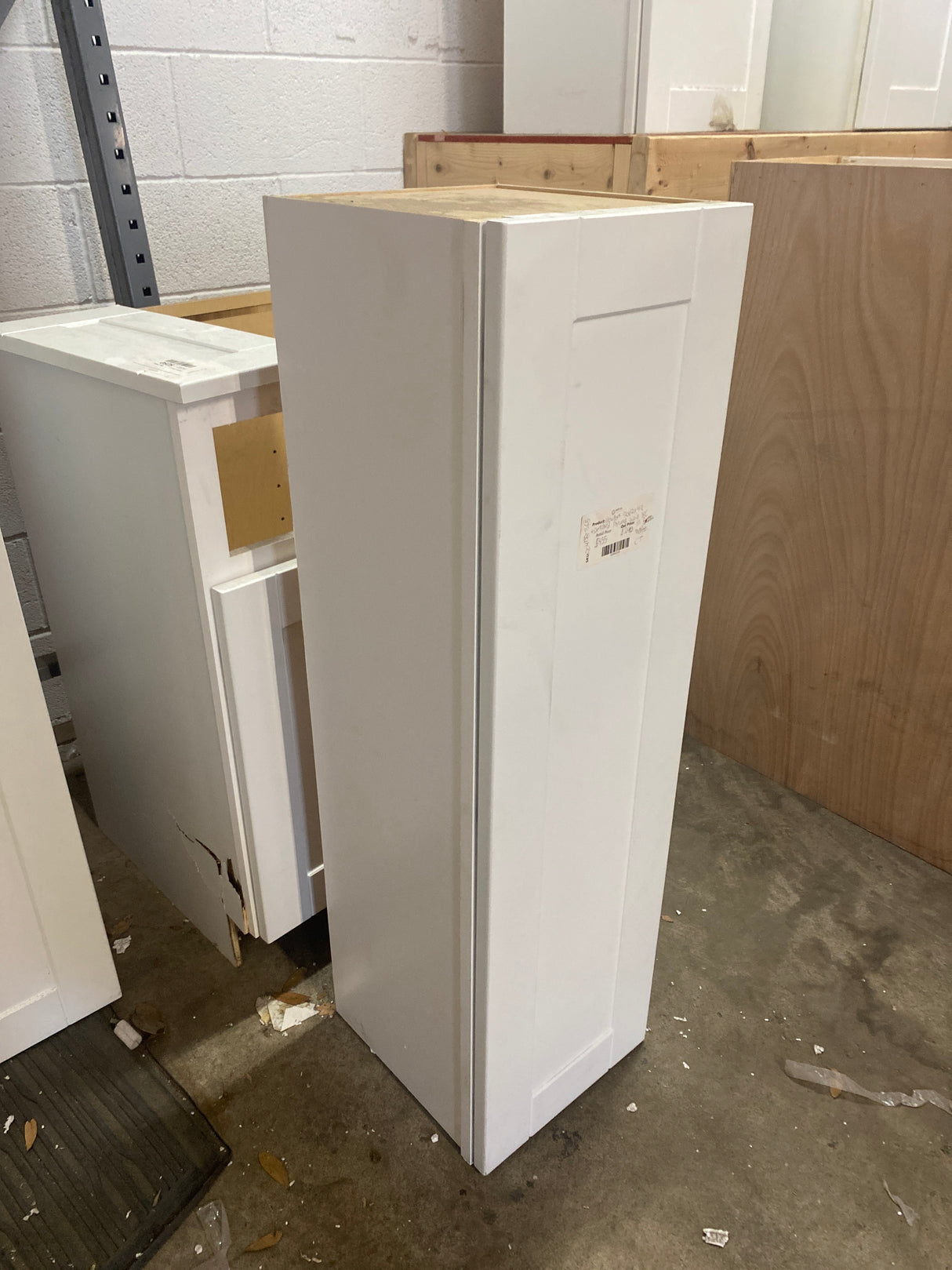Newport 12x12x42 plywood wall KC in white