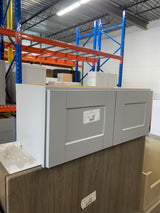 Shaker Dove Gray Stock Assembled Wall Bridge Kitchen Cabinet (30 in. x 12 in. x 12 in.)