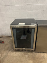 23.43 in. Single Zone 46 Bottle and 156 Cans Freestanding/Built-In Beverage and Wine Cooler in Black Stainless Steel