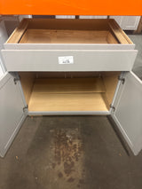 Courtland 36 in. W x 24 in. D x 34.5 in. H Assembled Shaker Base Kitchen Cabinet in Sterling Gray