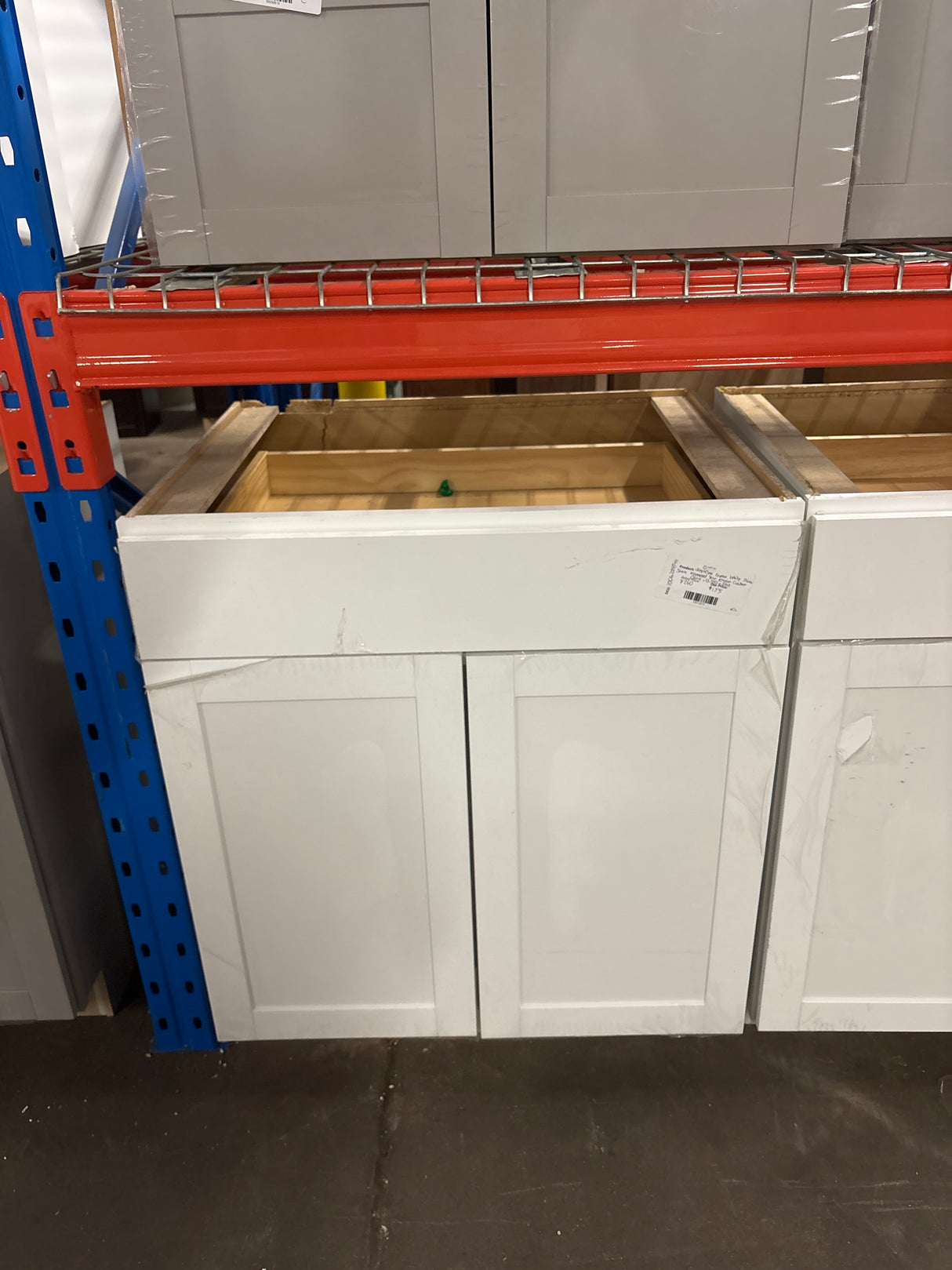 Westfield Feather White Shaker Stock Assembled Base Kitchen Cabinet (30 in. W x 23.75 in. D x 35 in. H)