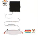 Ultra Slim 4 in. Color Selectable New Construction & Remodel IC Rated Indoor/Outdoor Integrated LED Recessed Light Kit