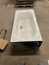 Princeton 60 in. x 30 in. Integral Apron Rectangular Drop-in Soaking Bathtub with Left Drain in Arctic