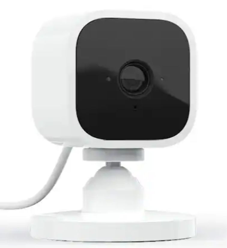 Mini Indoor Wired 1080p Wi-Fi Security Camera in White
