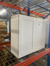 Shaker 33 in. W x 12 in. D x 30 in. H Assembled Wall Cabinet in Satin White