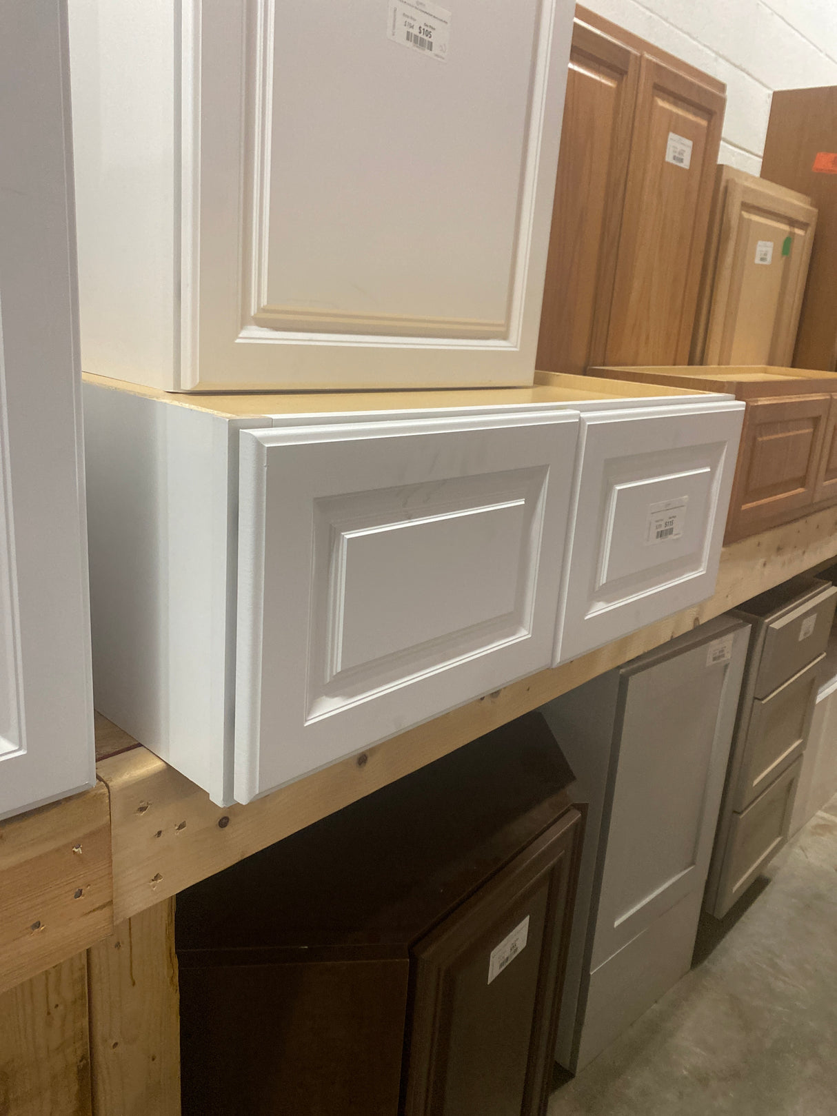 Shaker 36 in. W x 24 in. D x 12 in. H Assembled Deep Wall Bridge Cabinet in Satin White