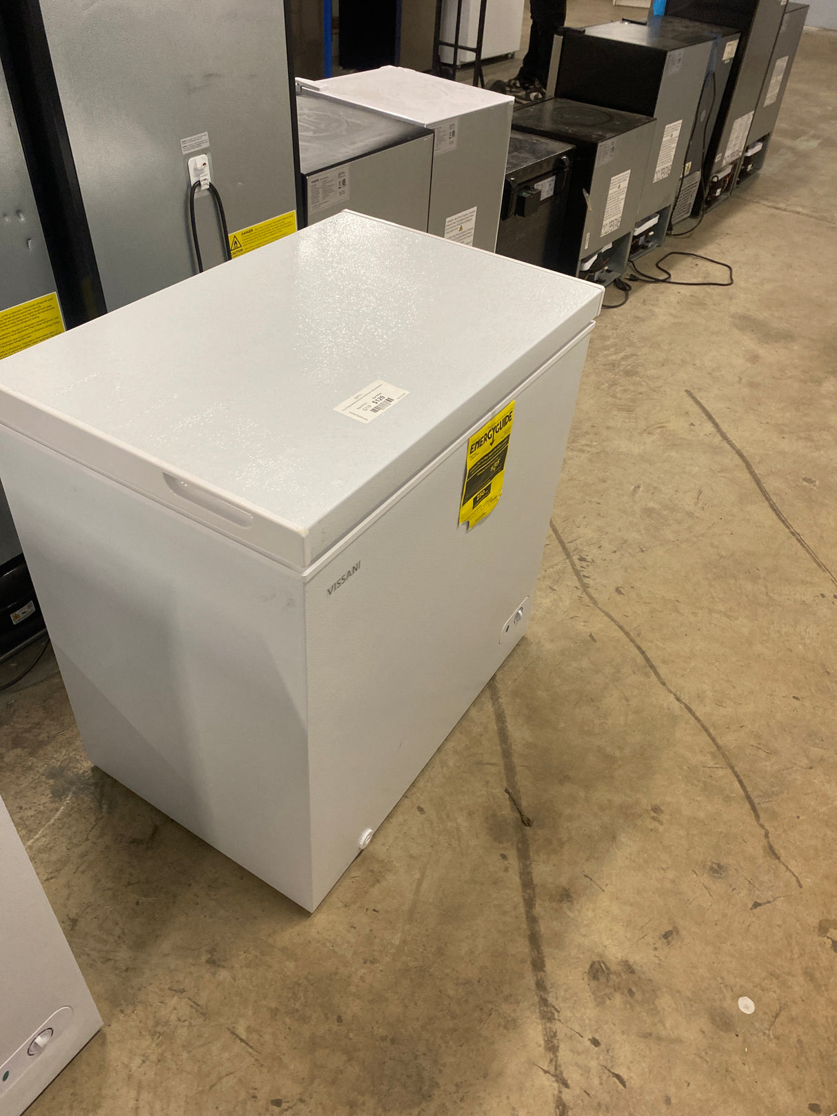 7.0 cu. ft. Manual Defrost Chest Freezer with LED Light in White Garage Ready