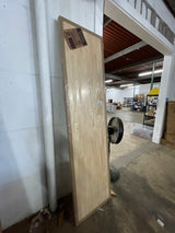 8 ft. L x 25 in. D Unfinished Hevea Solid Wood Butcher Block Countertop With Eased Edge