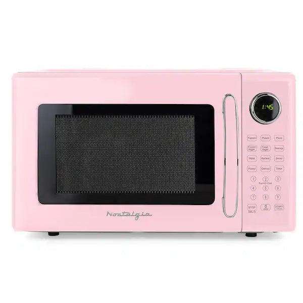 Retro 1.1 cu. ft. 1000-Watts Microwave Oven in Pink