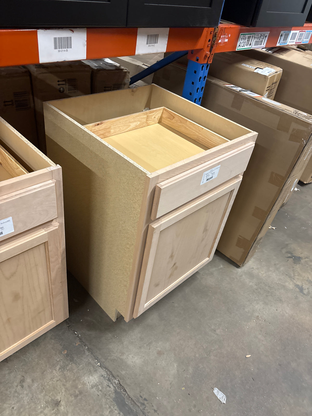 Recessed Panel 24 in. W x 24 in. D x 34.5 in. H Assembled Base Kitchen Cabinet in Unfinished