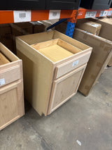 Recessed Panel 24 in. W x 24 in. D x 34.5 in. H Assembled Base Kitchen Cabinet in Unfinished