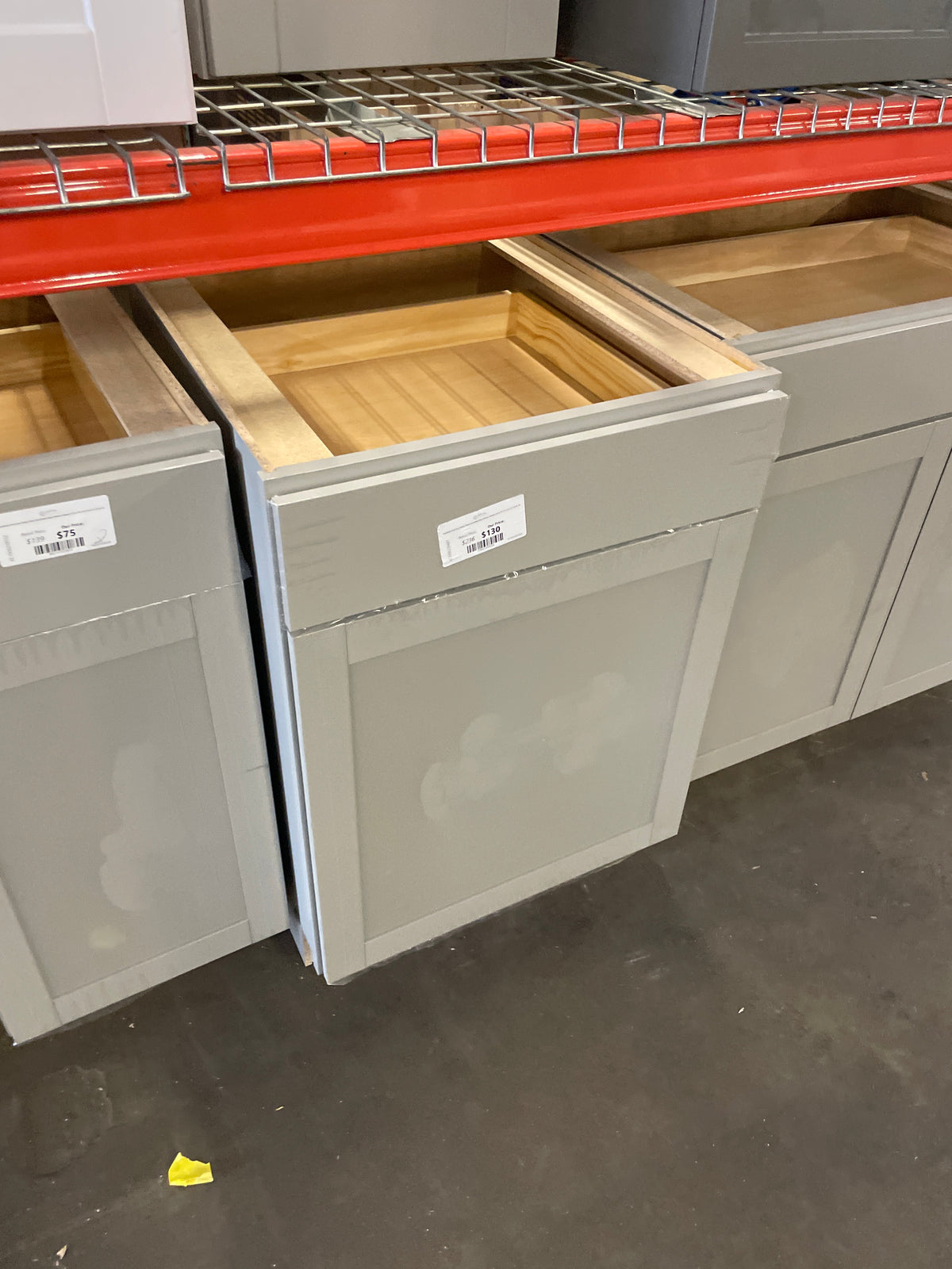 Westfield Dusk Gray Shaker Stock Assembled Base Kitchen Cabinet (24 in. W x 23.75 in. D x 35 in. H)