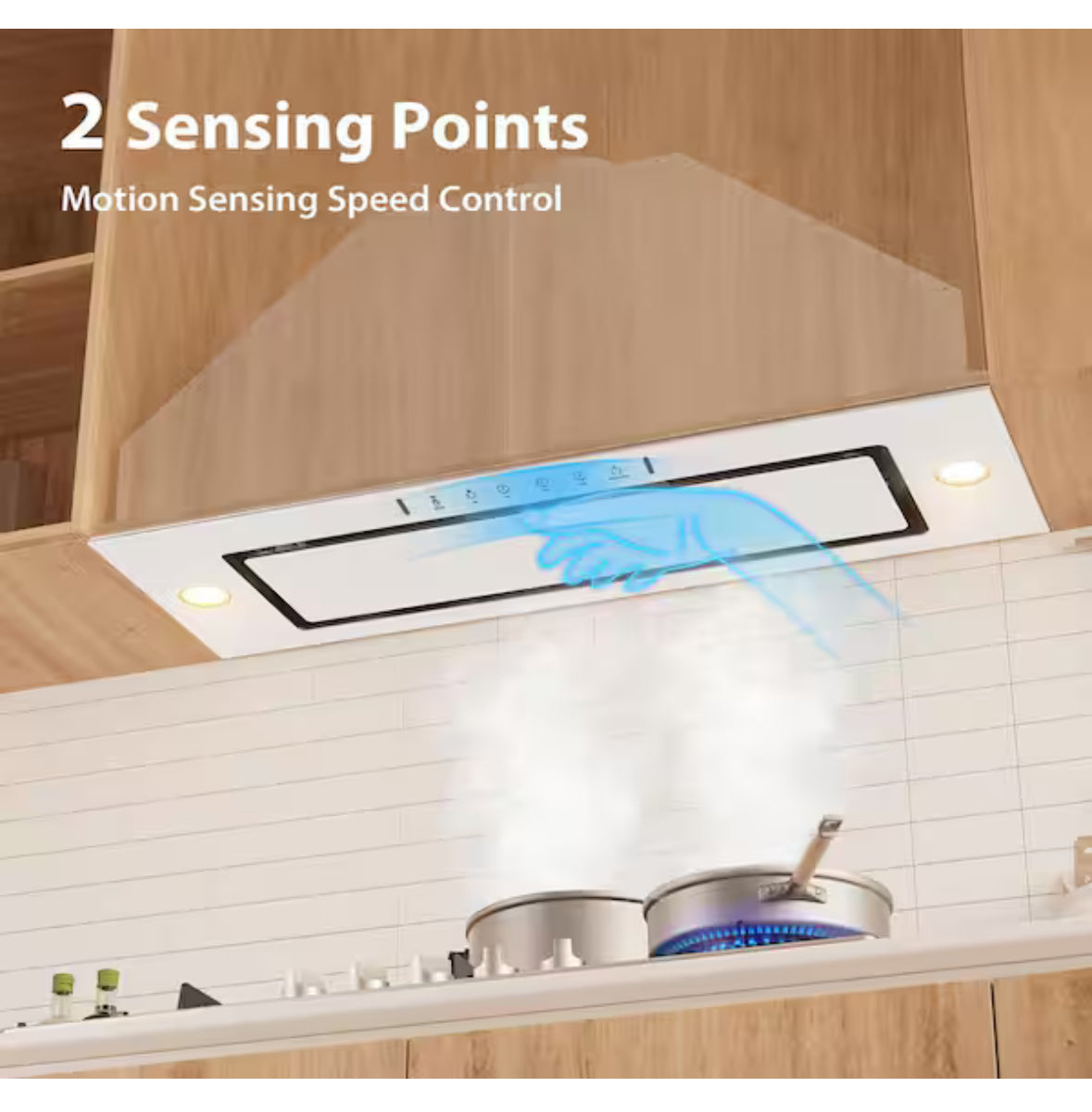 28 in. 900 CFM Convertible Insert Range Hood in Stainless Steel and White Glass with LED Lights