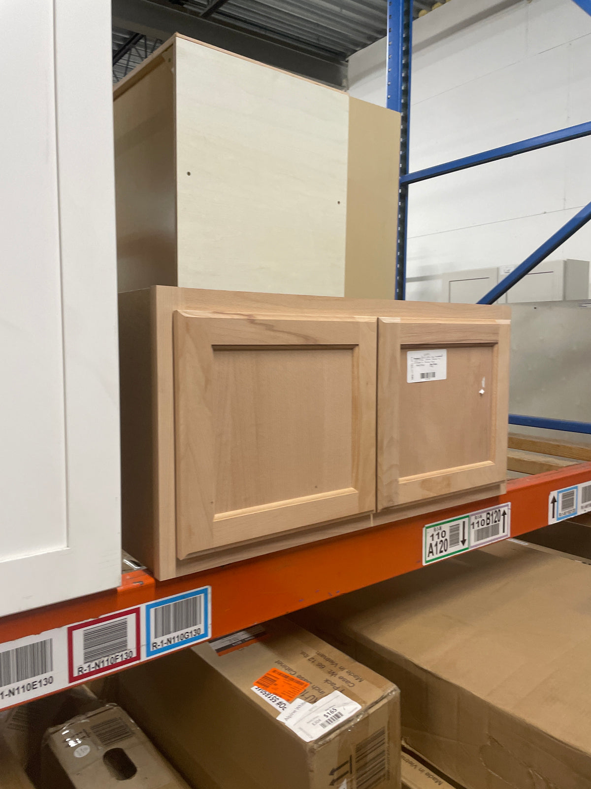 30 in. W x 12 in. D x 15 in. H Assembled Wall Bridge Kitchen Cabinet in Unfinished with Recessed Panel