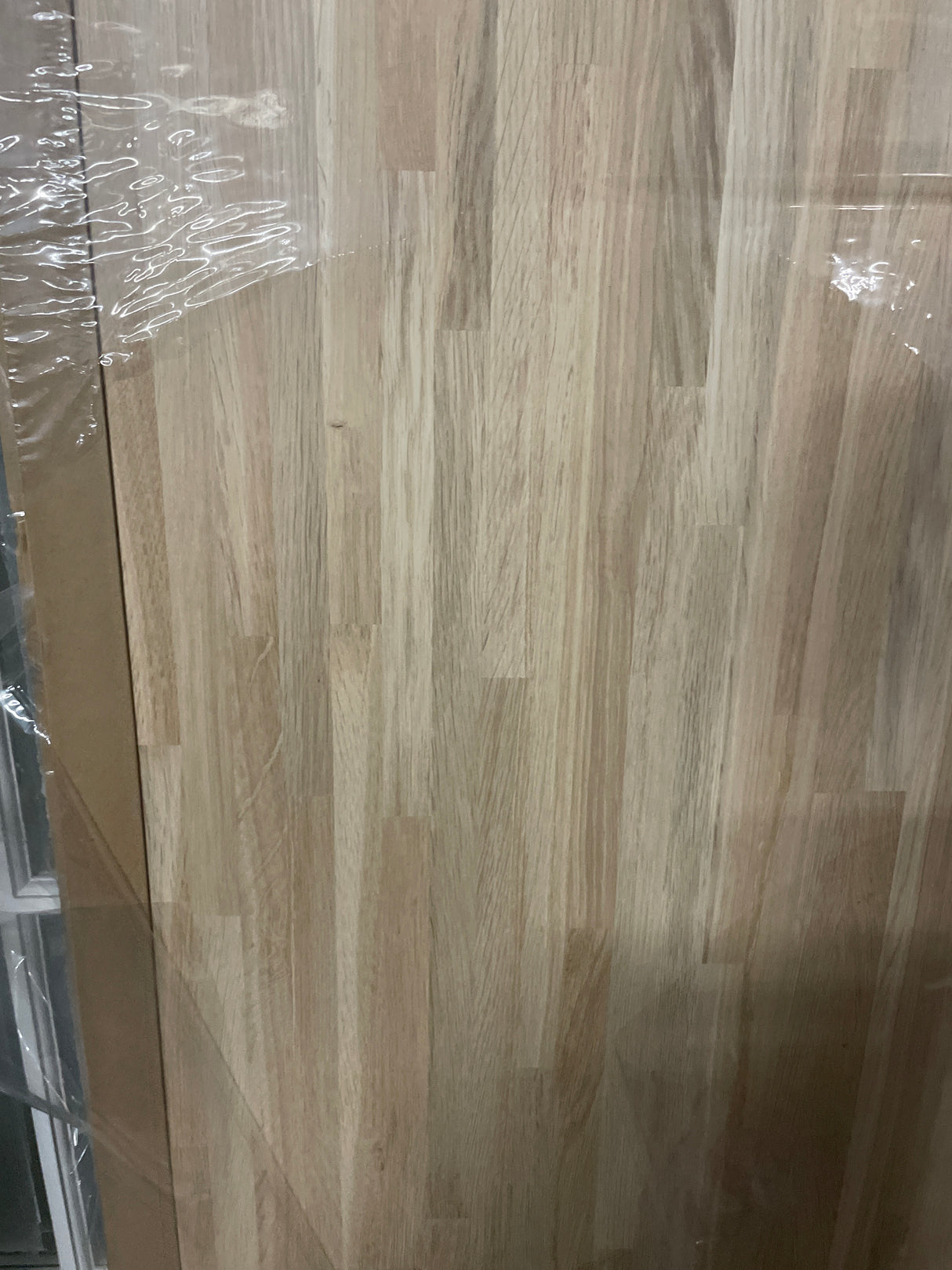 10 ft. L x 25 in. D Unfinished Oak Solid Wood Butcher Block Countertop with Eased Edge