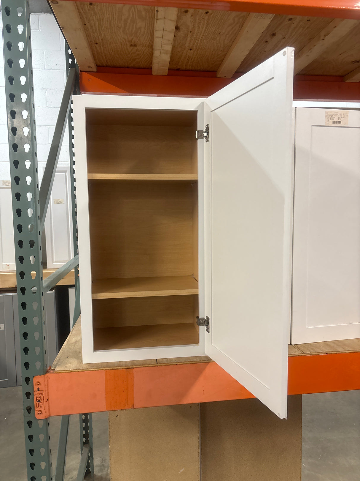 Courtland 18 in. W x 12 in. D x 36 in. H Assembled Shaker Wall Kitchen Cabinet in Polar White