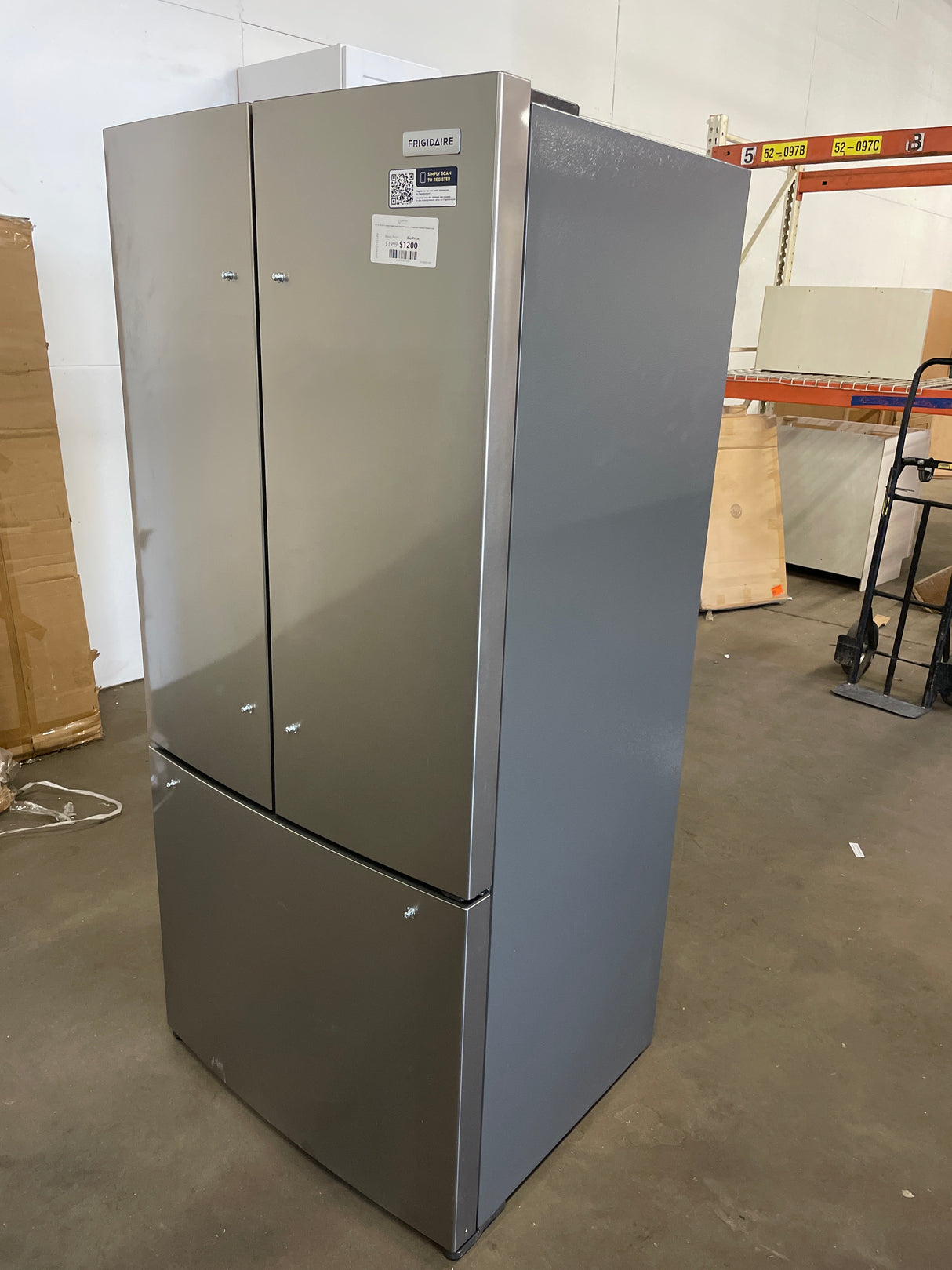 31.5 in. 18 cu. ft. Counter Depth French Door Refrigerator in Fingerprint-Resistant Stainless Look